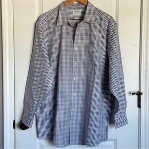 L.L. Bean Red and Blue Dress Shirt Size 17-33